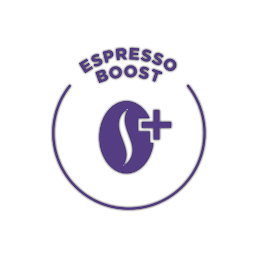 Ícono función Espresso Boost en cafetera Dolce Gusto Genio S Plus Gráfico de la función Espresso Boost de la cafetera Genio S Dolce Gusto. Esta tecnología permite intensificar el sabor del café espresso, exclusiva en modelos Genio S Plus y Genio S Touch.